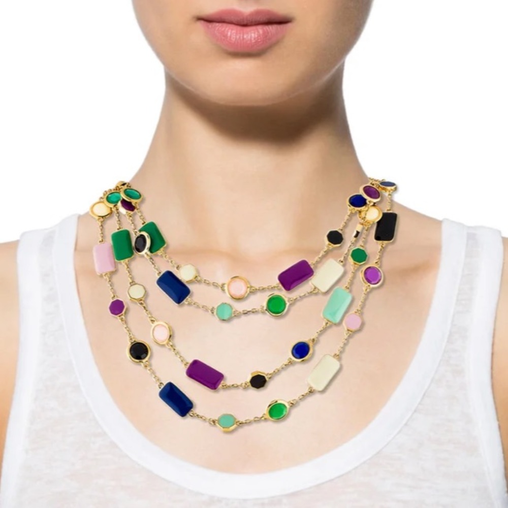 ⭐️ KATE SPADE Enamel Multistrand Necklace ⭐️